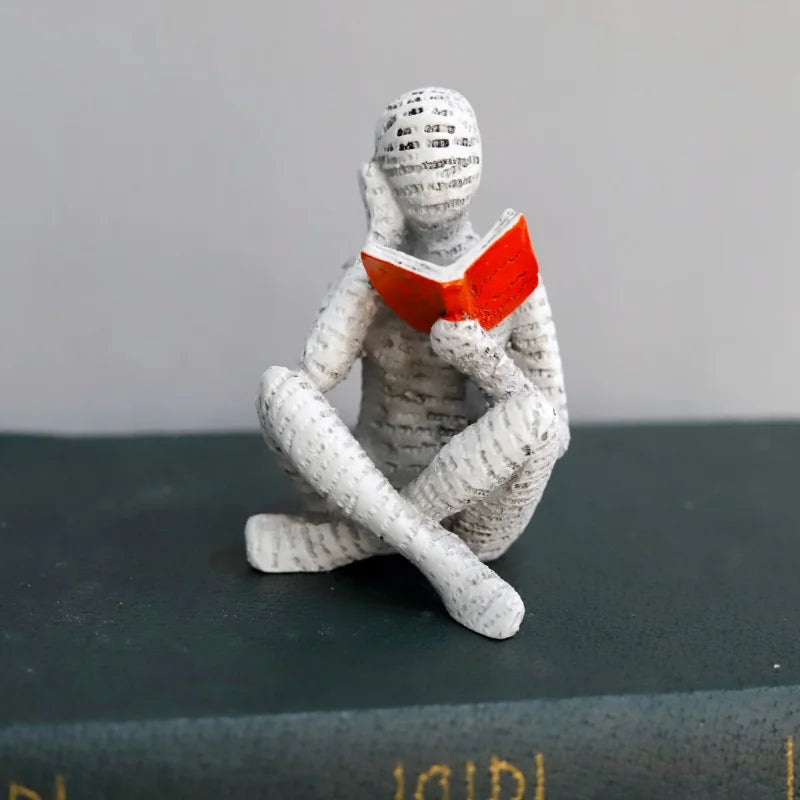Reading Woman Thinker Statue